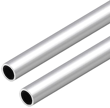 VictorsHome 6063 Aluminum Round Tube, 22mm OD 2mm Wall Thickness 300mm Length Metal Seamless Straight Tubing for DIY Crafts Model 2pcs