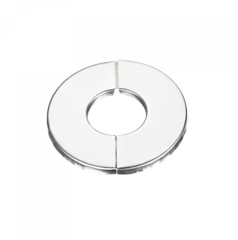 sourcing map Wand Split Flansch, 201 Edelstahl Runde Rosette Platte für 27mm Durchmesser Rohr