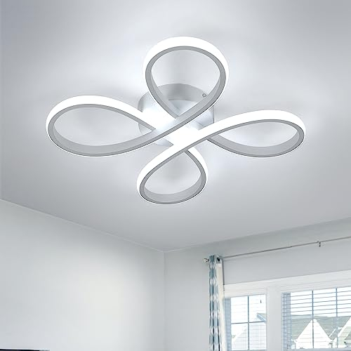 Comely Deckenlampe LED, 30W 3500LM Deckenleuchte 6500K Kaltweiß, LED Deckenbeleuchtung für Balkon Diele Schlafzimmer Wohnzimmer und Esszimmer
