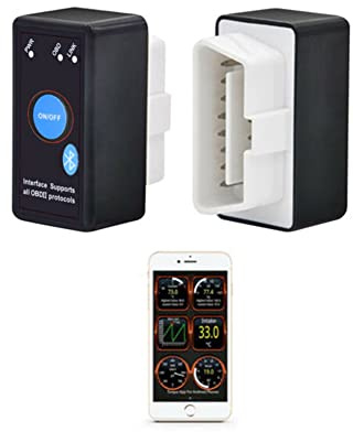 D22CS Bolwins Mini Bluetooth OBD2 Scanner – Bluetooth OBD2 Diagnosegerät für Fahrzeug-Fehlermeldungen & Echtzeit-Daten, Kompatibel mit Android & Windows, Auto Code Leser für Motorprüfung & Diagnose