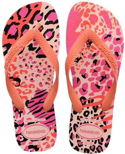Havaianas - Top Animals, Infradito, Donna Comode, Leggere E Resistenti, Suola Con Stampa Animale, Cinghie Larghe, Suola Flessibile