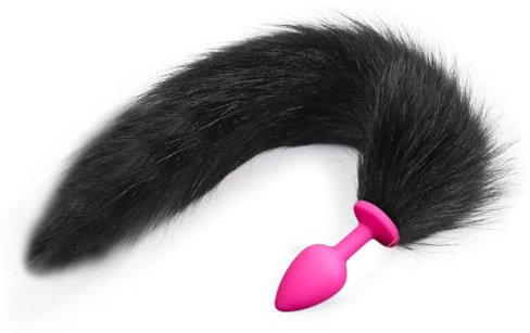 Canarea Federkitzler Sex SM Massager flirten Fox Schwanz Erotik Lange Spanking Paddle Flogger Peitsche Bettfesseln Körper Massage Sexspielzeug Gerte für Adults für Rücken,Brust,Fuß,Hintern (Pink)