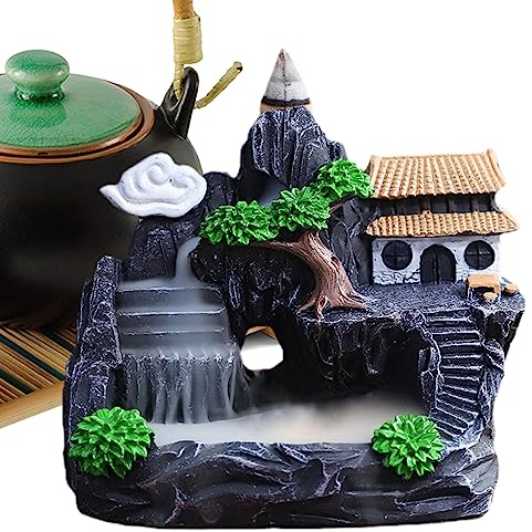 Kongou Portaincenso A Cascata, Portaincenso in Resina A Torre di Riflusso, Porta Incenso A Cascata per Interni per L'ambiente 'aromaterapia Pulizia Yoga Regalo per La Casa