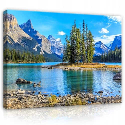 WallArena images imprimées sur toile, Paysage, | Paysage, impression sur toile, tableau sur toile, dimensions : 60 x 40 cm (L x H) - une seule pièce sur toile.