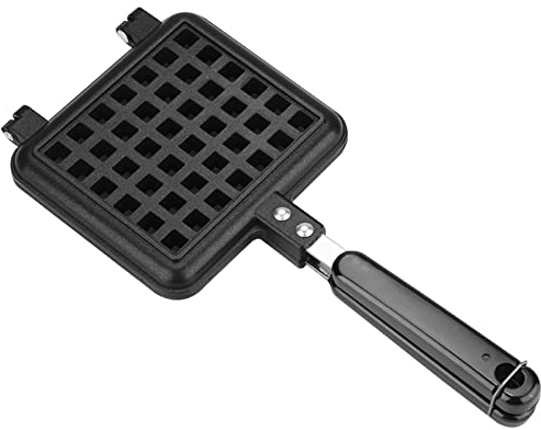 Gaufrier en fonte, gaufrier double face en aluminium et inox, moule à gaufrier de cuisine