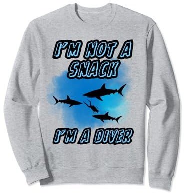 Tauchen mit Haien Haitauchen Haitaucher shark diving Sweatshirt