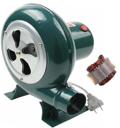 Soplador De Aire Eléctrico Centrífugo - Turbina Soplador De Castillos Hinchables, Parrilla del Encendedor del Carbón De La Fan, Excitador De Llama De Arranque De Fuego De Parrilla(60W)