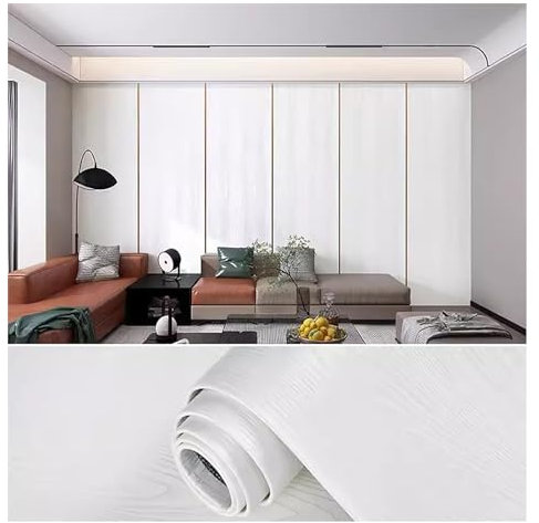 IBOWZ Papier Peint Panneau Mural 3D, Texture Grain de Bois, Papier Peint Autocollant imperméable et insonorisant, idéal pour Le Salon et la Chambre à Coucher, décoration Murale découpable