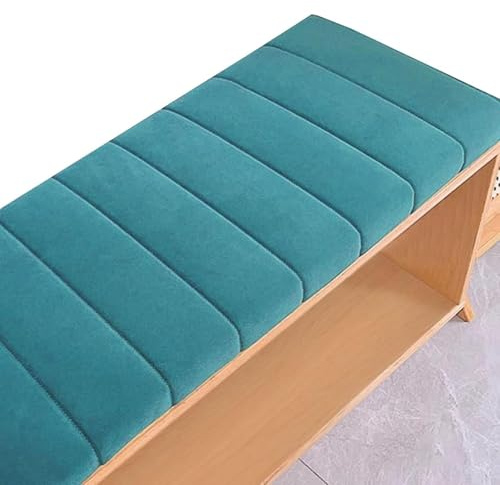 Generisch Bankkissen 100x40 120x40 140x40 80x40 150x50 Bankauflage Sitzkissen Bank Sitzauflage Sitzbank Auflage Polster fur Kissenauflage Küchenbank Gardenbank Essbank,Blau,150x40cm