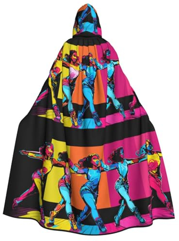 Gymnastik-Spiel-Druck, Unisex, mittelalterlicher Wikinger-Kapuzenumhang für Halloween, Cosplay, Weihnachtsfeier, Kostüm-Outfits