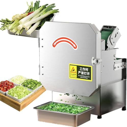 Affettatrice Alimentitagliaverdure Elettrico Professionale | taglierina Mano Acciaio Inox | Da 700 Bpm | Macchina per Tagliare Verdure | per Ristoranti Cucine Domestiche