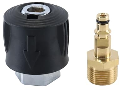 ACOLY Adaptador De Conexión Rápida M22 De 14 Mm Para Manguera De Hidrolavadora De Alta Presión De Latón De La Serie K2, K3, K4, K5, K6 Y K7 (2 Unidades)