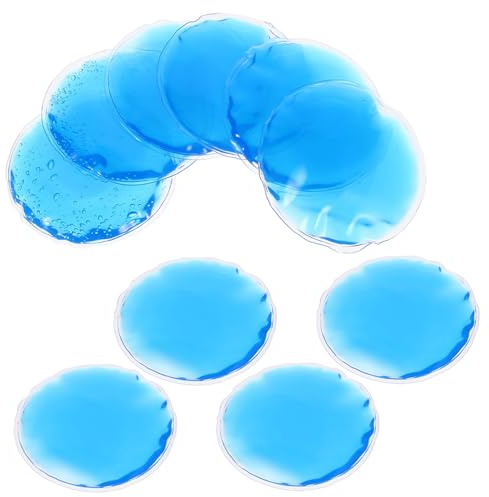 MAJORMENCH Runde Augenkältepflaster aus Pvc und Gel zur Linderung von Augenmüdigkeit 10 Stück mit Kühl und Wärmetherapie für Zuhause und Unterwegs
