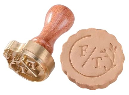 Sello de cerámica personalizado, latón, cerámica, firma con su logotipo, sello personalizado for alfareros, cuero, jabón, galletas firmar(3Inches)