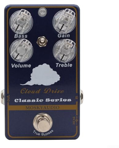 Multi-Effektpedal, 1 Stück, Overdrive Reverb Delay Distortion E-Gitarren-Effektgerät, True Bypass, kompaktes Metalldesign für Musiker und Live-Auftritte (C)
