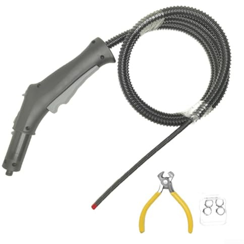 Manguera de repuesto para limpiador de vapor con mango de control para Karcher SC1 SC2 SC3 SC4 2500, kit de accesorios de tubería de vapor gris (1 juego de manguera de vapor)