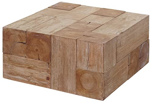 Mendler Couchtisch HWC-A15c, Wohnzimmertisch, Tanne Holz rustikal massiv MVG-Zertifiziert 30x60x60cm