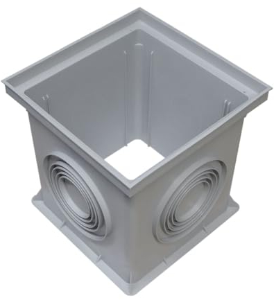 Marley Einlaufschacht ohne Boden 300x300mm Schachtaufsatz Hofablauf Gully Bodenablauf Ablauf