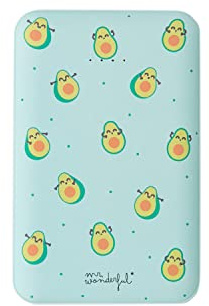 Mr Wonderful Power Bank, Slimmest USB Triple 3A de Alta Velocidad 5000Ah Wondee Bateria Externa Aguacate, Bateria Portatil para telefono movil 13 12 11 X Pro MAX