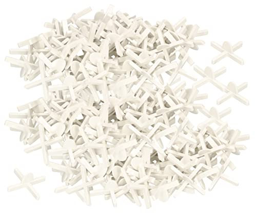 KOTARBAU® Crucetas para juntas 3 mm, 700 UNIDADES, Distanciadores de plástico, Espaciadores de baldosas para lechadas, Cruces para colocar azulejos, Clips