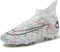 PiDaGlobal Zapatos de Fútbol Hombre Spike Aire Libre Profesionales Atletismo Calzado de Fútbol Training Botas de Fútbol Tacos de fútbol Zapatillas de Deporte Entrenamiento 43EU Blanco