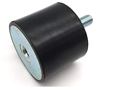 GTPBAO Stehbolzen-Buchse 10 Stück Einzelkopf-Antivibrations-Gummi-Stoßdämpfer, M6 M8 Gummi-Vibrationsisolator for Dieselmotoren, Wasserpumpen Isolator mit Gewinde (Color : 25 * 20mm M8)