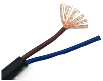 Trunking Solid Outdoor LED Lights Electric Cable, 2 Pins OD 0.75mm, 5M 10M Waterproof Electric Wire Connector Loom (Size : 5M)