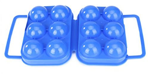 Healvian Eierbox aus Kunststoff für Eier Robustes Abs-material Aufbewahrungsbox mit Griff und Festem Deckel für Picknicks oder Campingausflüge