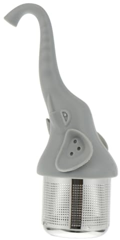 Ciieeo Elephant Tea Filter Silicone Stainless Steel Tea Infuser Creative for Restaurant
