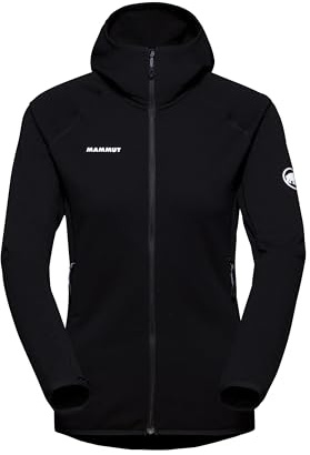 Mammut Aconcagua ML Hooded Jacket Fleecejacke Kapuzenjacke Damen schwarz schwarz