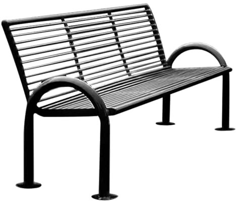 LYXXJRYBHD Gartenbank für Den Außenbereich, Gartenbank Metall, Balkon Bank, Gartenbänke für Den Außenbereich, Langlebig, für Rasen, Hinterhof, Balkon(Color:Black,Size:Small)