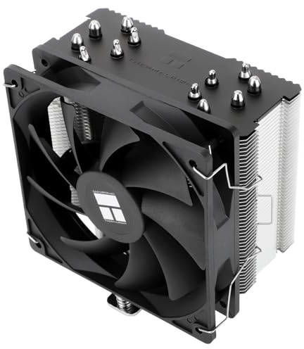 TR Burst Assassin 120 SE CPU-Kühler, Höhe 148 mm, 120 mm PWM Lüfter mit 1550RPM Geschwindigkeit, 6 Heatpipes, für Intel 1700/1851/1150/1151/1200, AM4/AM5, PC-Kühlung, Schwarz (BA120SE)
