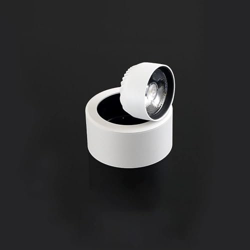 XFZJCHAP Faretto a LED da soffitto Faretto orientabile Lampada d'accento, Faretto Montato ruotabile a 355°, Applique da Parete Moderno Pieno di Stelle (Nero4000k)