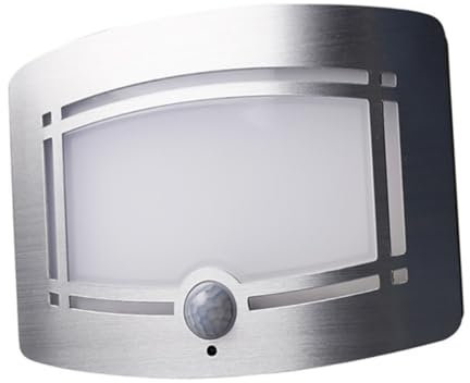 UKCOCO 2stücke Bewegungsmelder Wandlampe Mit Warmweißem Licht Kabellose Installation Für Schlafzimmer Flur Kleiderschrank Balkon Feuerfestes Und Batteriebetrieben Batterien Nicht
