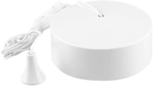 CubeTECH Bathroom Light Pull Cord and Fitting Kit - White Light Switch (Bathroom Light Switch, Ceiling pendant light cord pull string, Black Bathroom Accessories) Bathroom accessory