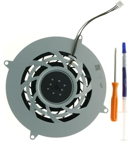 PS5 Slim Internal Cooling Fan Replacement 19-Blade for Sony PlayStation 5 Slim G12E12MS1AH-56J14 (11541GS-12M-WB-01) (DO not fit for PlayStation 4 PS4 & PS5 Series)