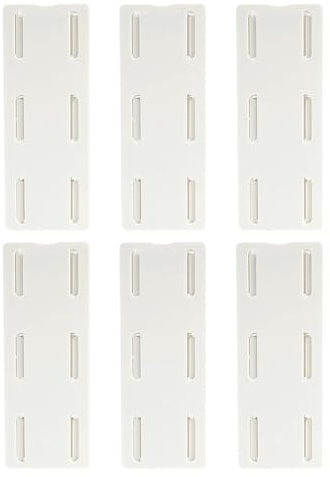 YANGWEN 6 Piezas Soportes Adhesivos para Regletas, Base Autoadhesiva Fuerte para Enchufes, No Necesita Taladrar - Ideal para Oficina, Casa, Cocina, Escritorio