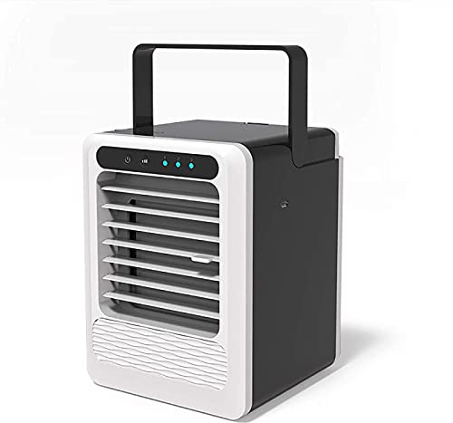 DUBTEDHOU Acondicionador de Aire portátil, Mini Enfriador de Aire portátil 3 en 1 de 5,5 Pulgadas, USB, Color Negro, for Escritorio