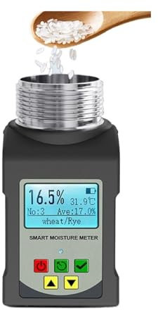 Misuratore Di Umidità Intelligente For Cereali For 25 Tipi Di Cereali, Misuratore Di Umidità For Mais, Grano, Fagioli, Semi Di Arachidi, Igrometro, Misuratore Di Umidità For Cereali