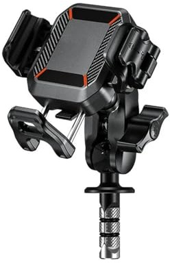 Motorcykel GPS Navigationsfäste Motorcykeltelefonhållare Med Vibrationsdämpare Mobiltelefonhållare Cykel Scooter ATV Navigation Srand För 5.4-7.2