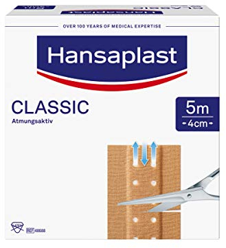 Hansaplast Classic Pflaster - 5 Meter - 5 m x 4 cm | Packung (1 Stück)