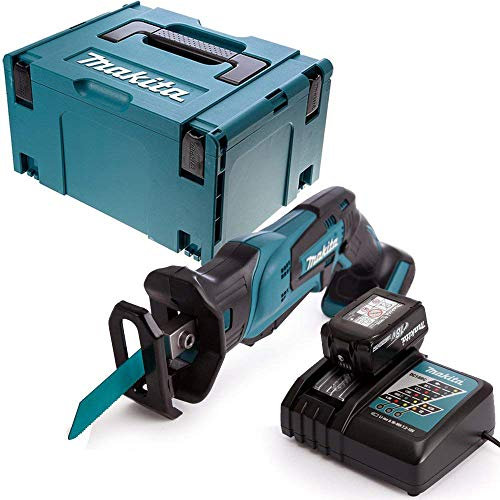 Makita DJR185Z 18V Mini Reciprocating Saw with 1 x 5Ah Battery, Charger & Case