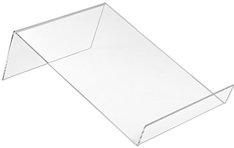 DIN A4 Buchstütze Flach aus Acrylglas - Zeigis® / Buchständer/Warenstütze/Warenträger/Warenpräsentation/Produktpräsentation