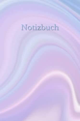 Notizbuch: Notizheft a5 | Softcover | liniert | 100 Seiten | Design: Blau gewellt