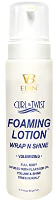 EBIN NEW YORK curl & twist loción espumosa voluminizadora 8.5 oz