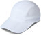 GADIEMKENSD Folding Running Men Hat Summer Quick Dry Womens Mens Baseball Caps Unstructured Breathable Light Adjustable Trucker Hats Long Brim Golf Cap for Outdoor Sport Hiking Gym White