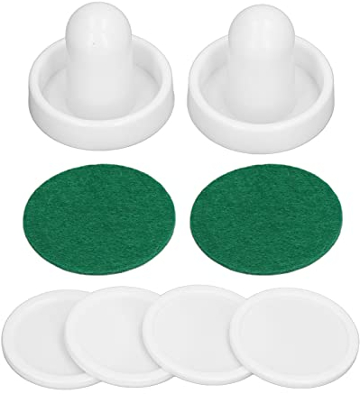 Alomejor 8pcs 60mm Air Hockey Drücker Sets Hockey Stick High Impact Hockey Tisch Air Hockey Zubehör(Tippe A)