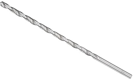 CoCud Extra Langer Spiralbohrer Bohrer 6.2mm Bohrer Durchmesser 200mm Gesamt Länge Schnellarbeitsstahl Drehbohrer - (Anwendung: für Kupfer Metall Holzarbeiten)