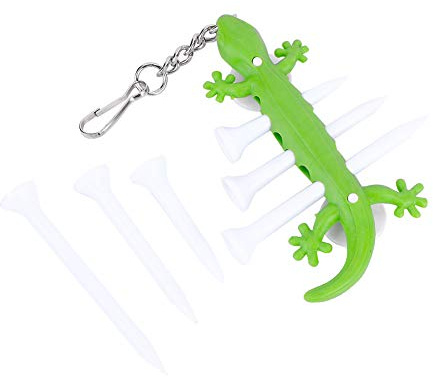ANKROYU Golf Tee Halter, Tragbarer Golf Tee Träger aus TPE und Kunststoff, mit Tee Ball Maker für Golfschlägertasche, Golf Tee Halter für Golfer, Golf-Marker-Ballheringe(Grün)
