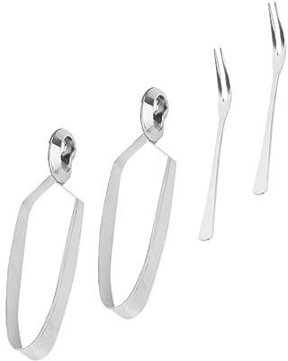 Alipis 4pièces Ustensiles De Cuisine Acier Inoxydable Pour Escargots Ensemble Pratique De Pince Et Fourchettes à Escargots Outils De Dégustation Polyvalents Pour Repas à Ou Restaurant